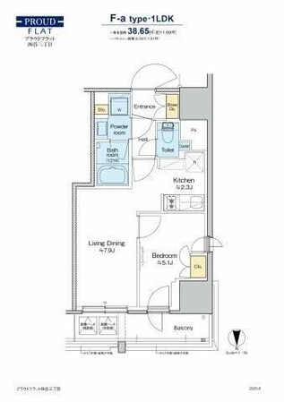 プラウドフラット四谷三丁目の物件間取画像